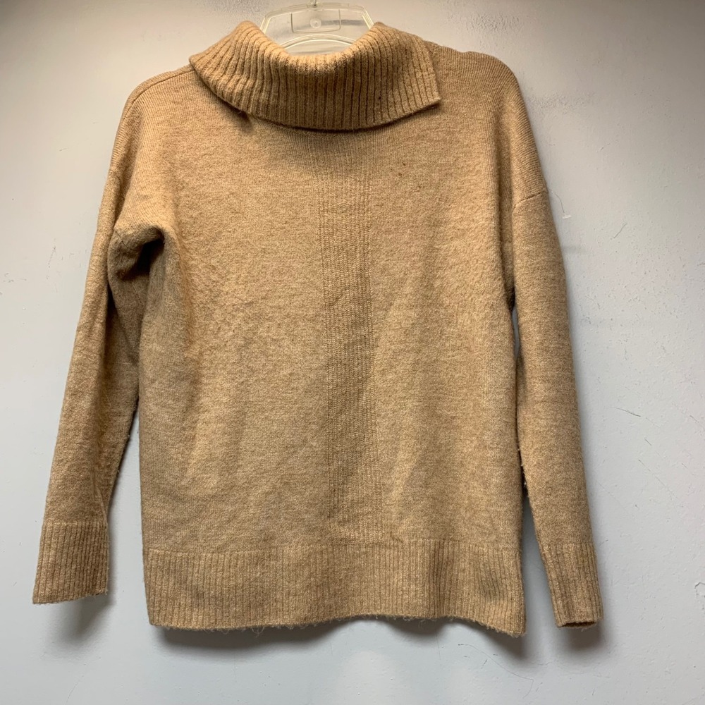Banana Republic Cowl Neck Sweater Women S Petite Tan Excellent Drop Shoulder
